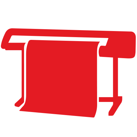 ícono plotter de impresión